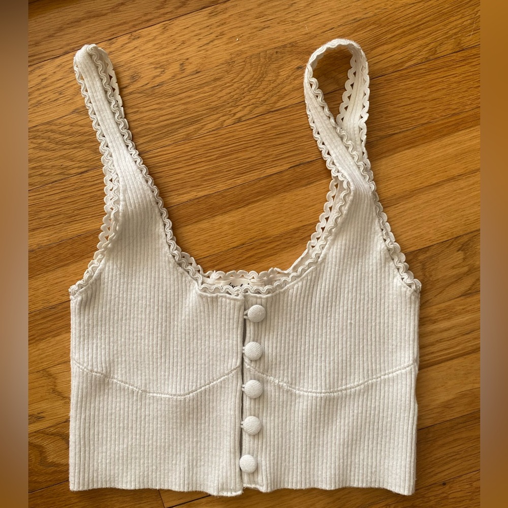 For love and lemons button down crop top
